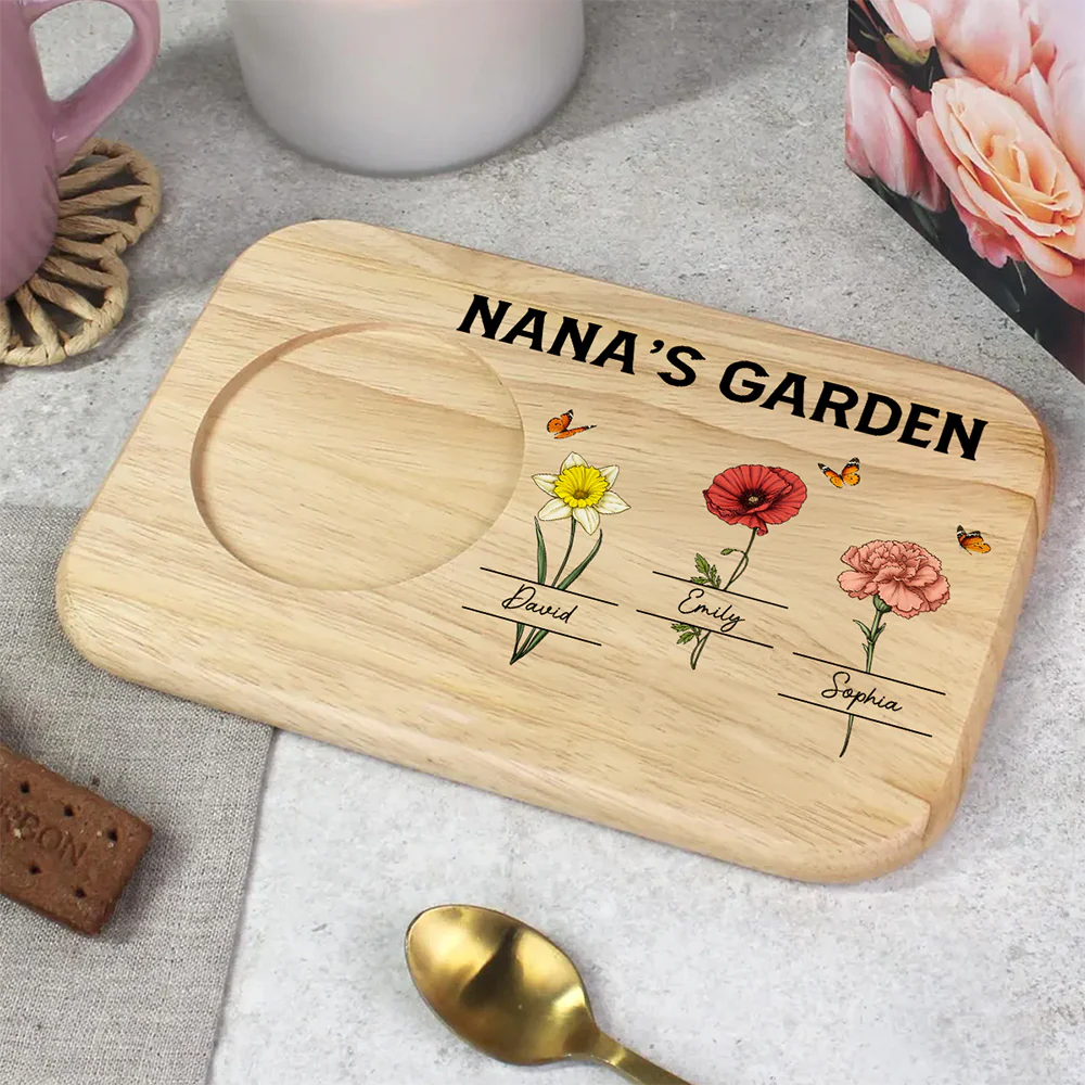 Grandma Garden - Personalized Custom Wooden Treat Board - Image 5