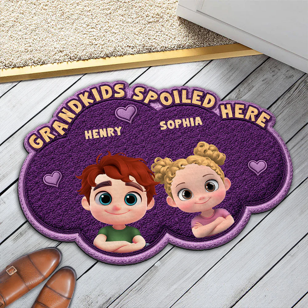 Grandmas Little Makers Multicolor - Personalized Custom Doormat - Image 2