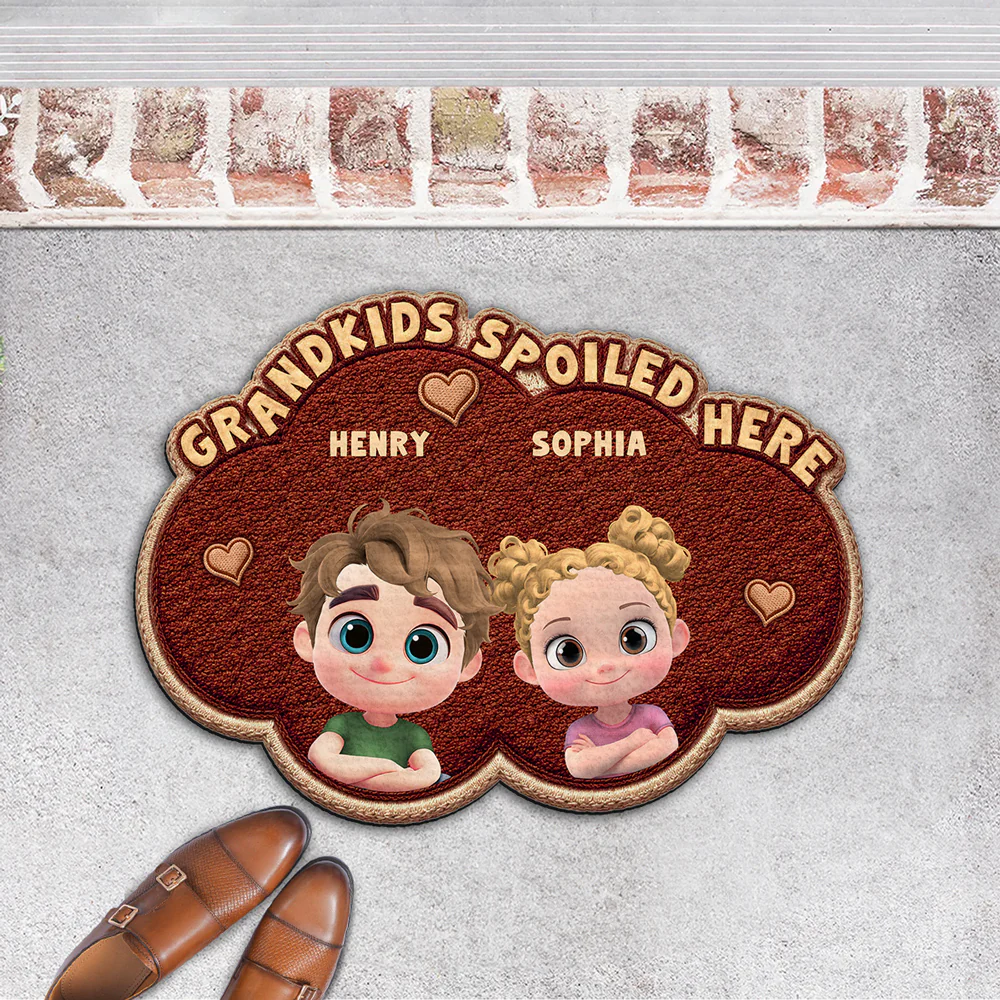 Grandmas Little Makers Multicolor - Personalized Custom Doormat - Image 4