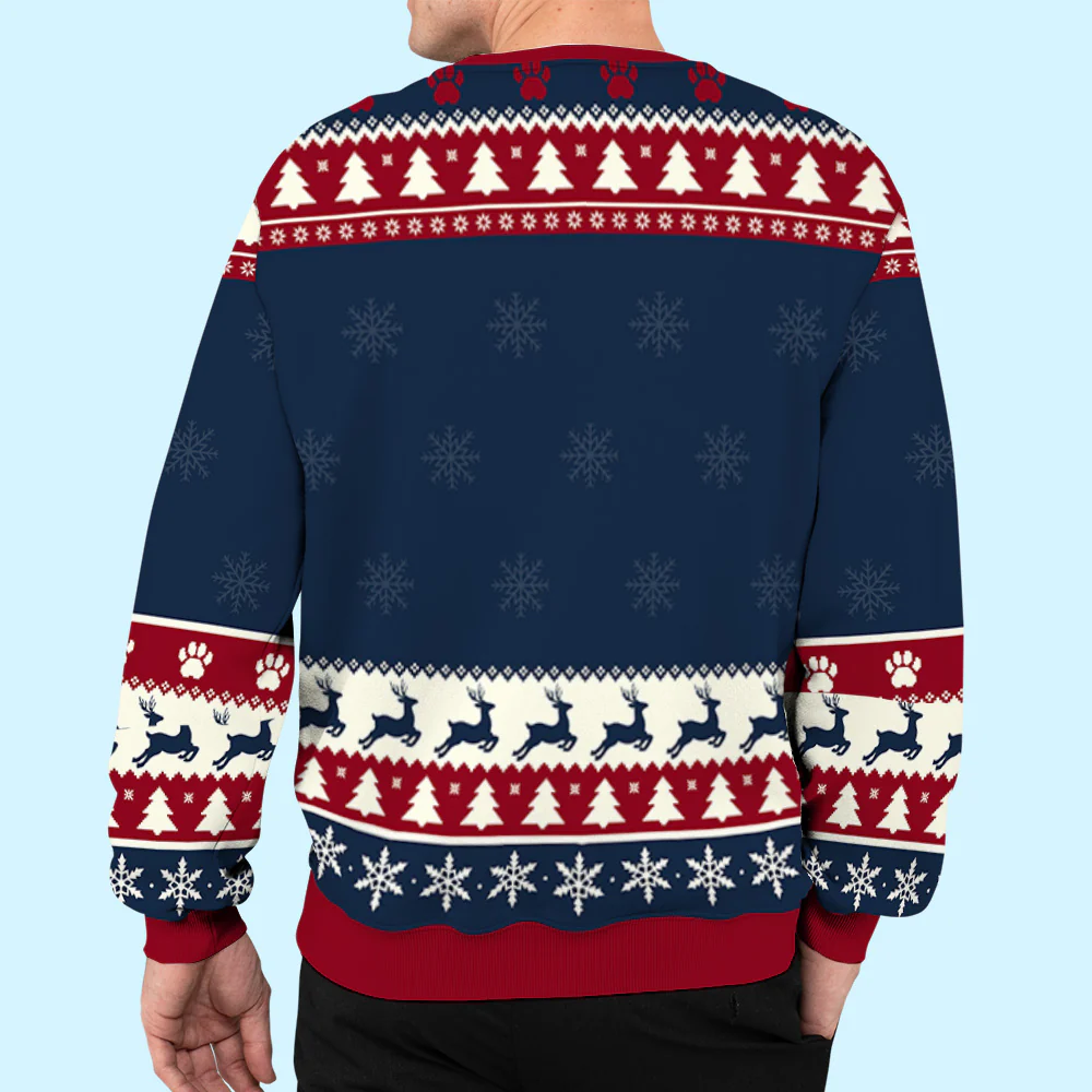 Grandpa Belongs To - Personalized Custom All-Over-Print Sweatshirt - Image 5