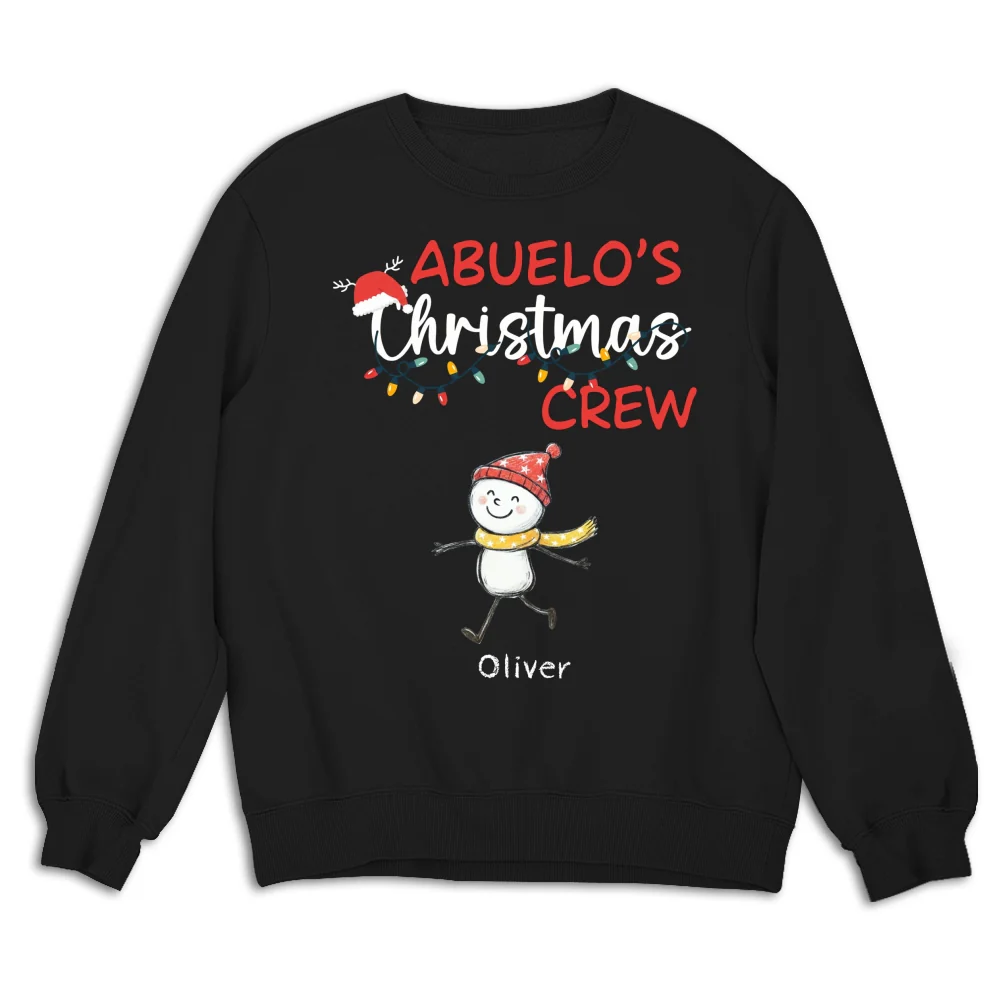 Grandpa Christmas Crew Always Ready - Personalized Custom Shirt - Image 14