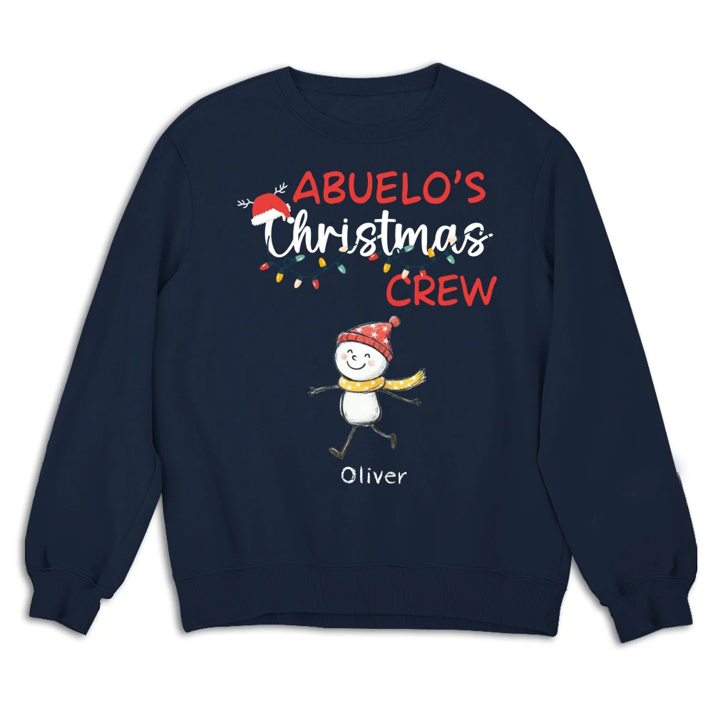 Grandpa Christmas Crew Always Ready - Personalized Custom Shirt - Image 16