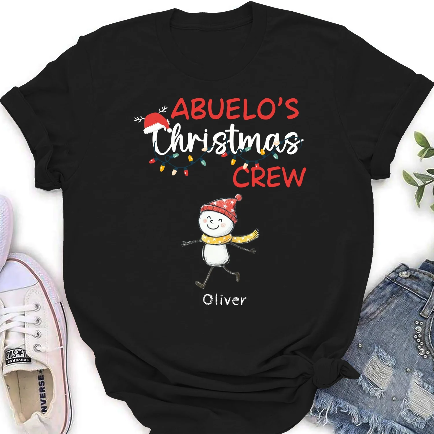 Grandpa Christmas Crew Always Ready - Personalized Custom Shirt - Image 17