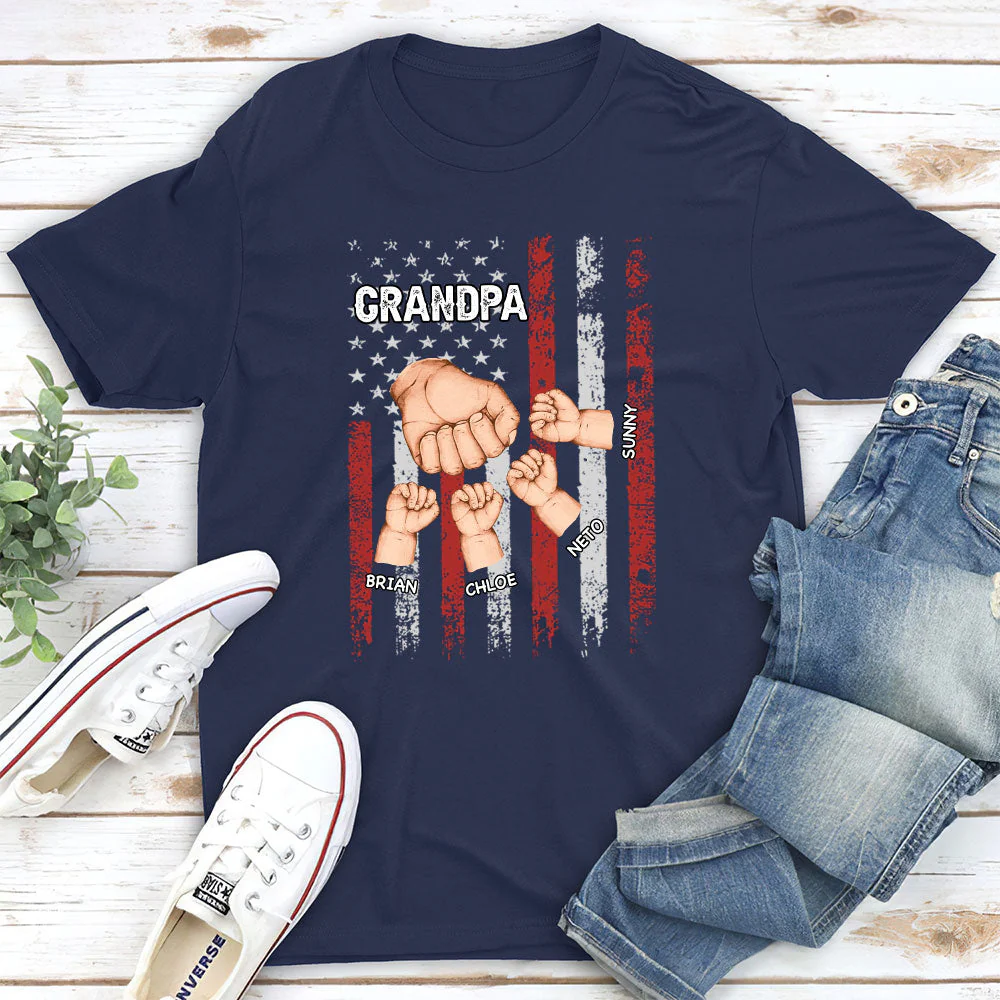 Grandpa Is Like Dad Without Rules - Personalized Custom Shirt - Image 2