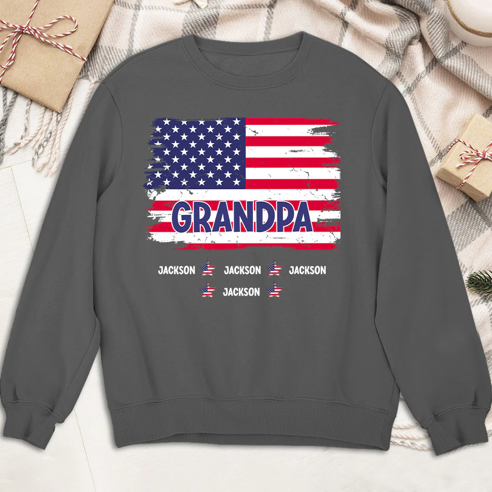 Grandpa Stars - Personalized Custom Shirt - Image 5