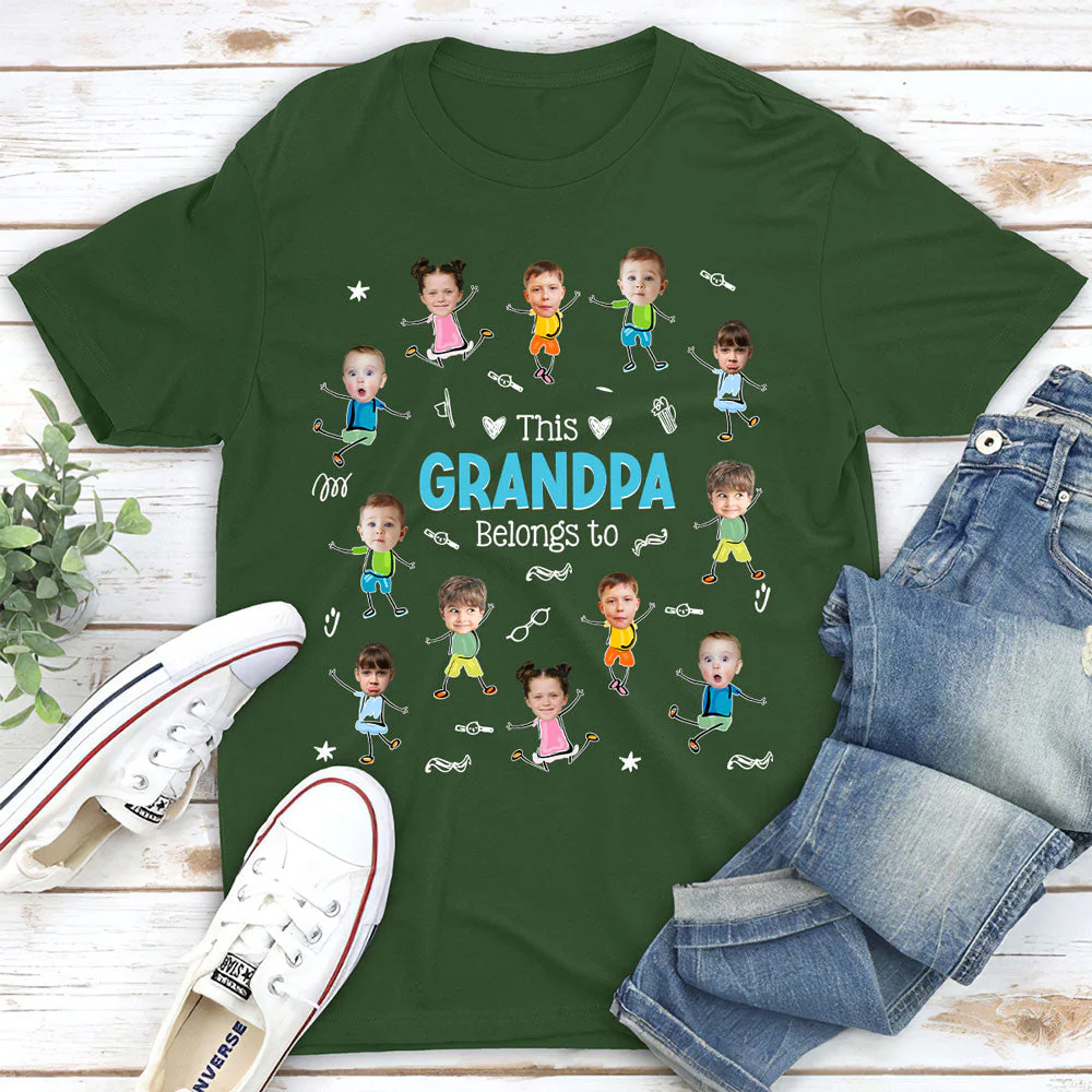 Grandpa This Belongs - Personalized Custom Shirt - Image 2