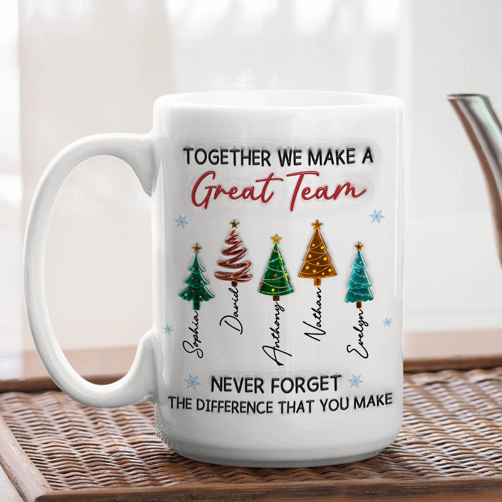 Great Team - Personalized Custom 3D Inflated Effect Mug - Image 6