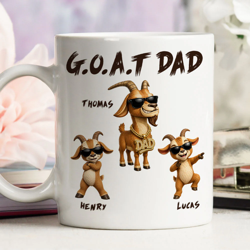 Greatest Of All Time - Personalized Custom Coffee Mug - Image 3