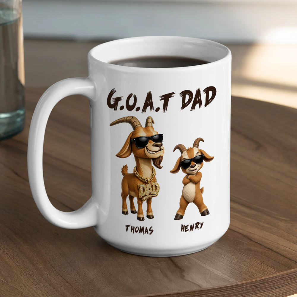 Greatest Of All Time - Personalized Custom Coffee Mug - Image 5