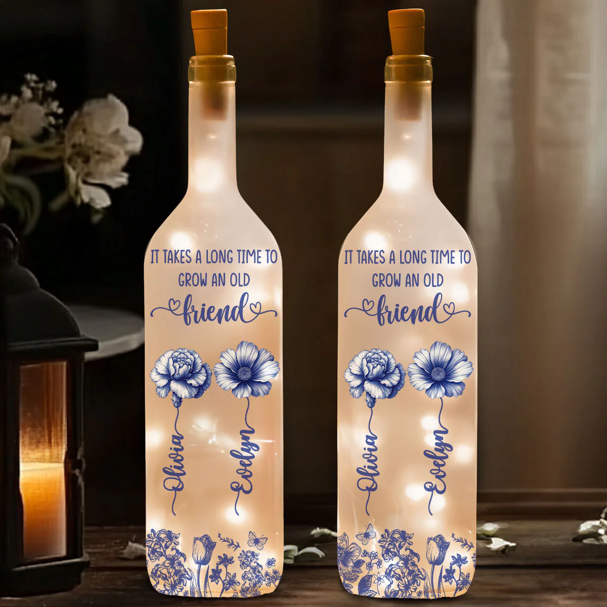 Grow An Old Friend - Personalized Custom Bottle Lamp - Image 2