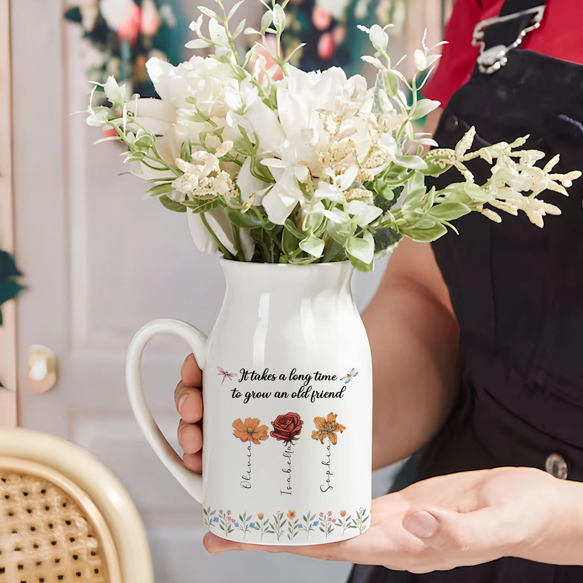 Grow An Old Friend - Personalized Custom Flower Vase - Image 5