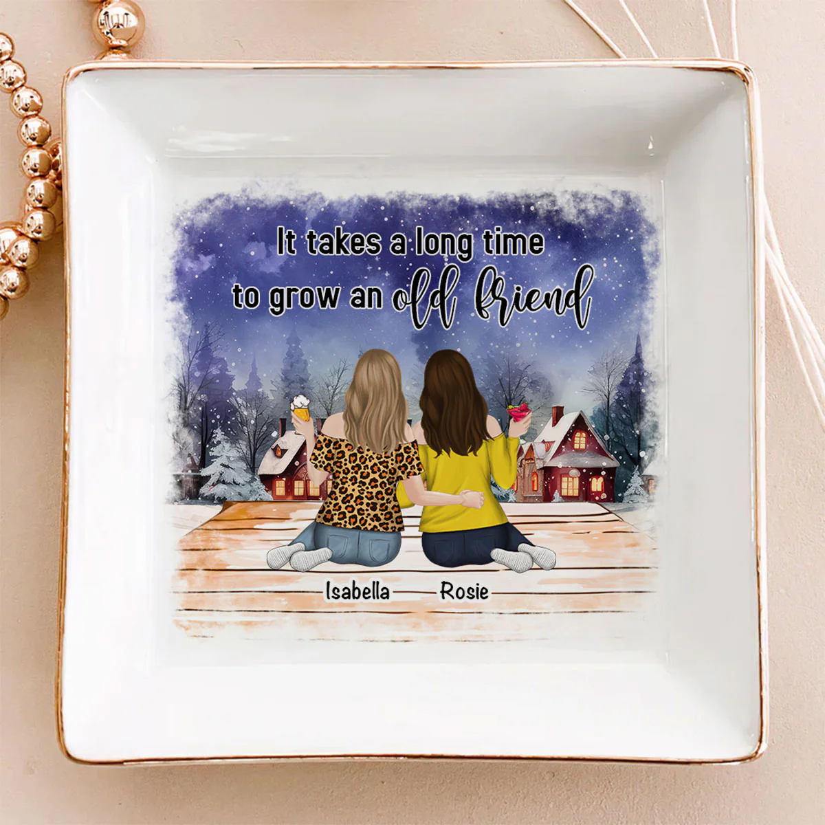 Grow An Old Friend - Personalized Custom Jewelry Dish - Image 5