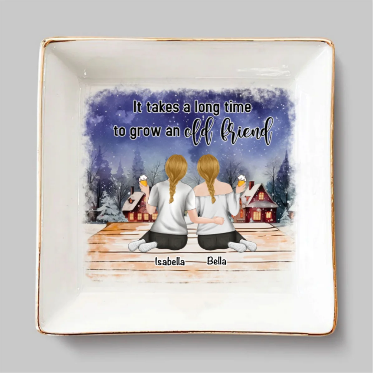 Grow An Old Friend - Personalized Custom Jewelry Dish - Image 7
