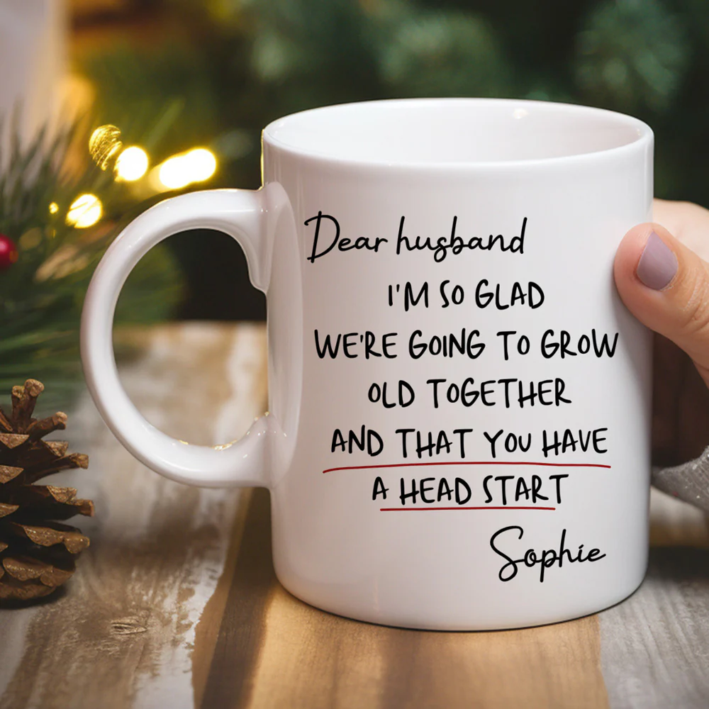 Grow Old Together - Personalized Custom Coffee Mug - Image 4
