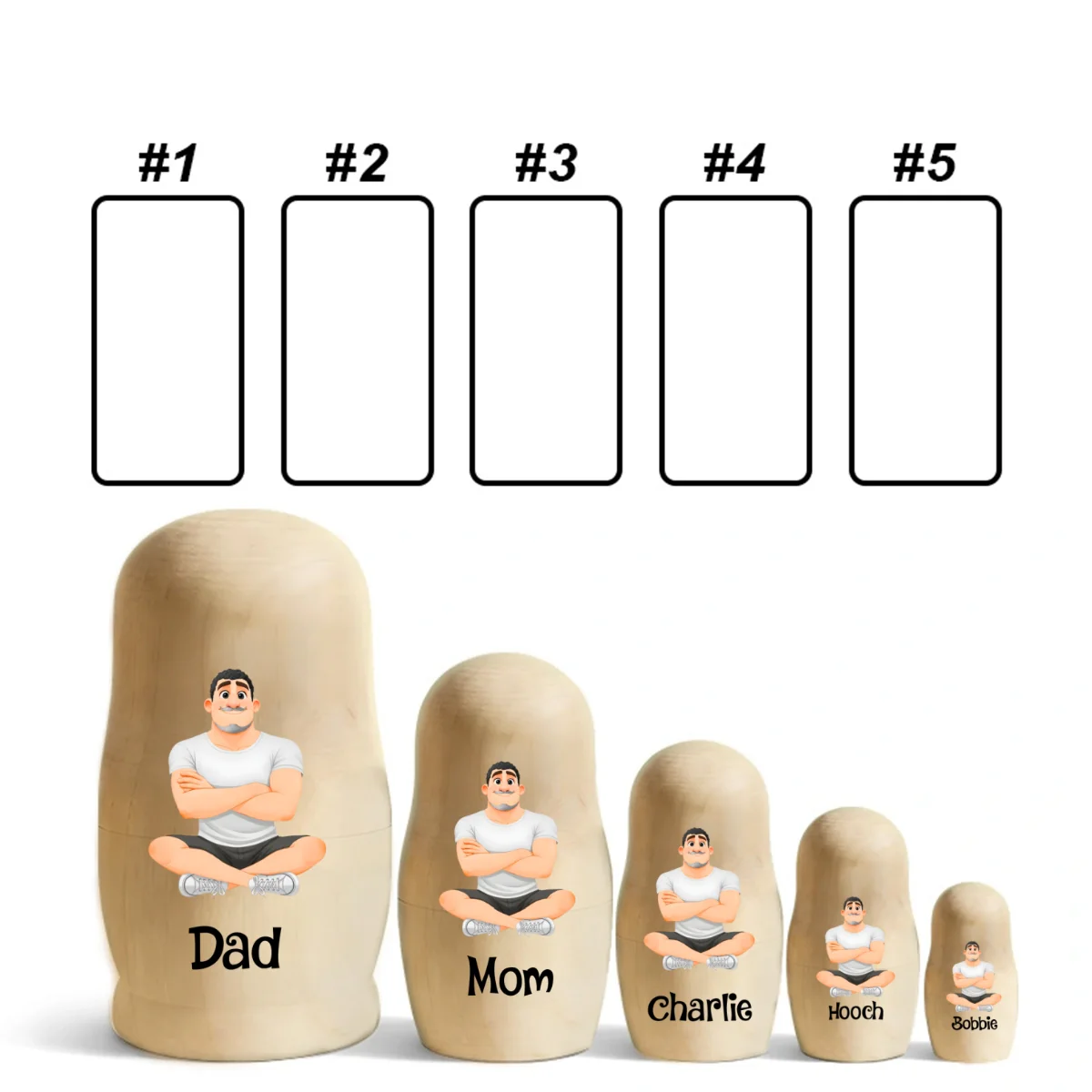 Growing In Love - Personalized Custom Nesting Doll - Image 15