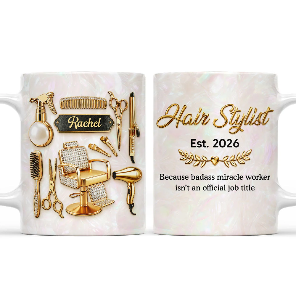 Hair Stylist Miracle Worker - Personalized Custom 3D Inflated Effect Mug