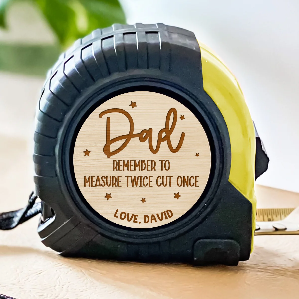 Hammer First Ask Questions Later - Personalized Custom Tape Measure - Image 7