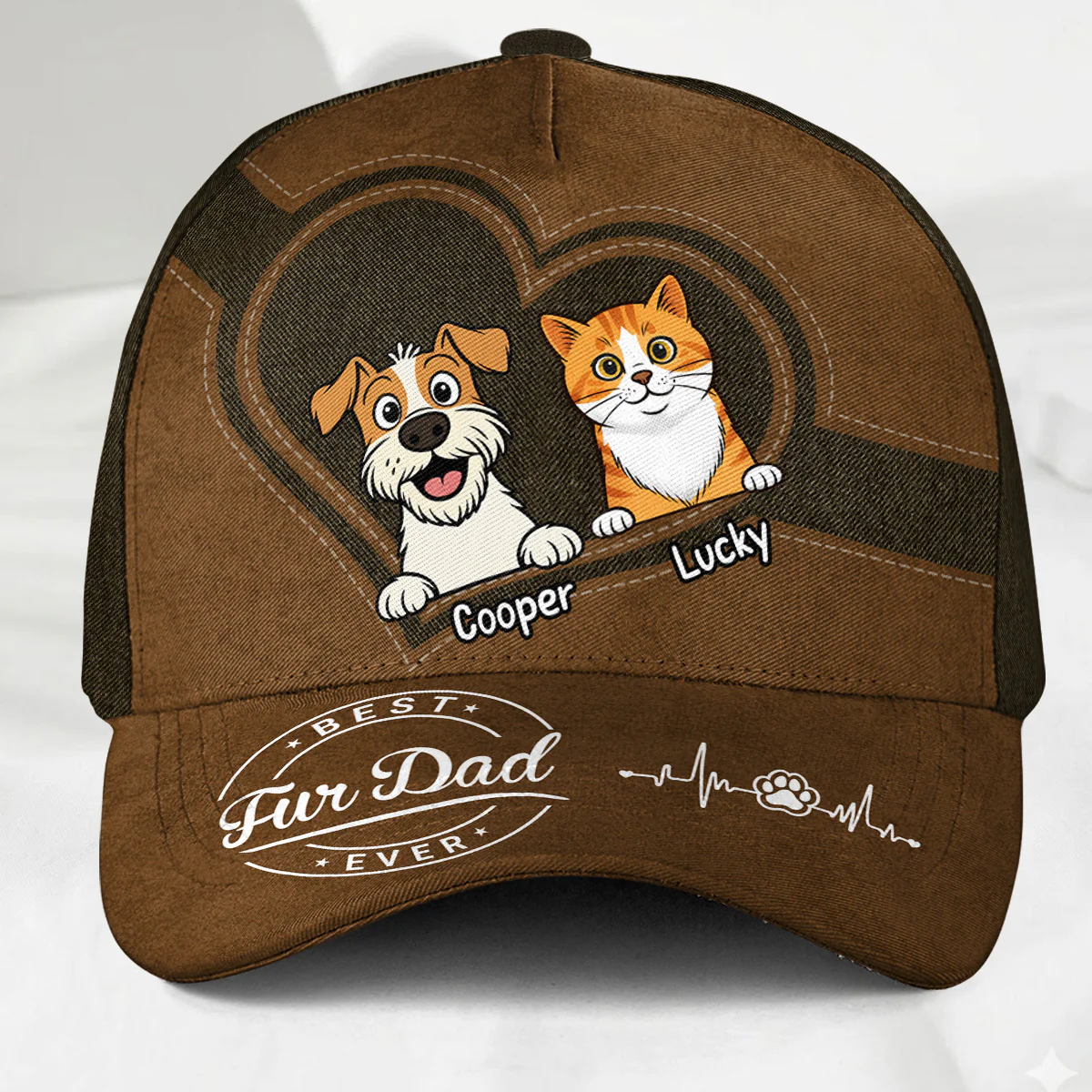 Happiness Starts With Pet- Personalized Custom Classic Cap