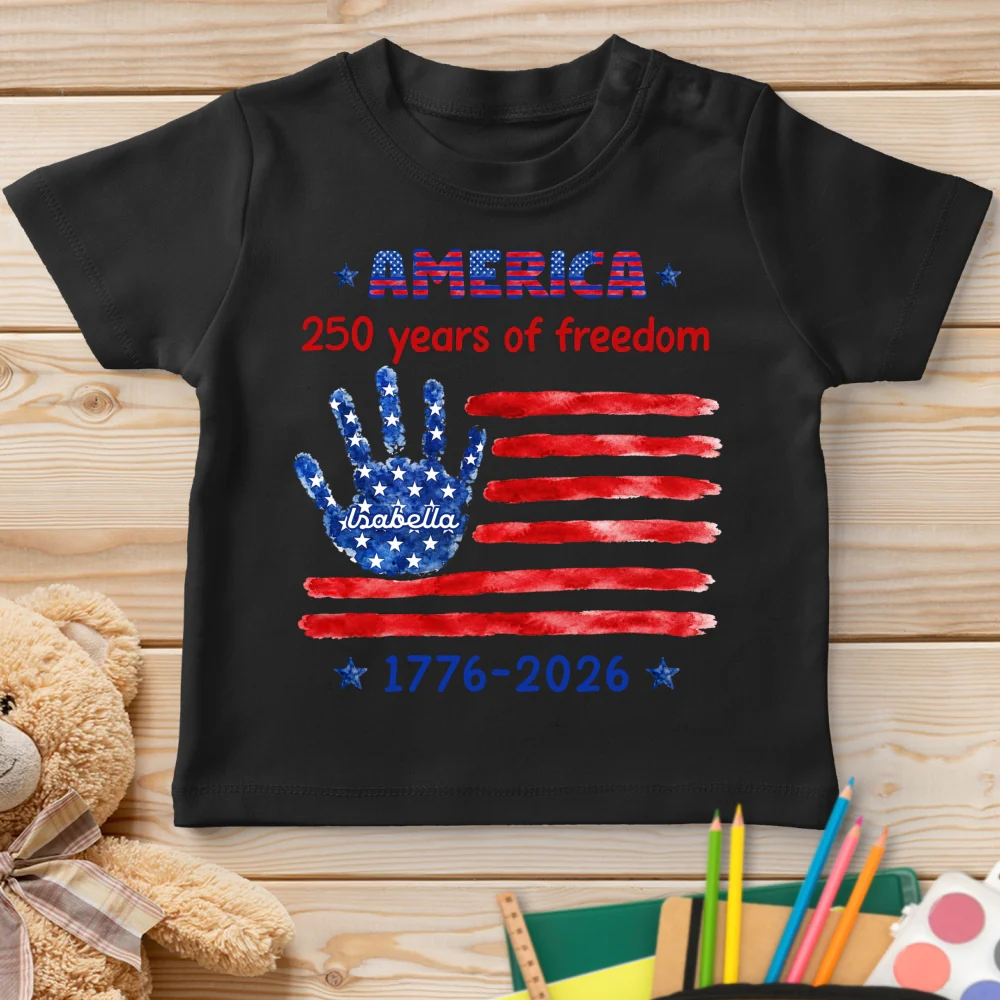 Happy 250 America - Personalized Custom Youth T-shirt - Image 10