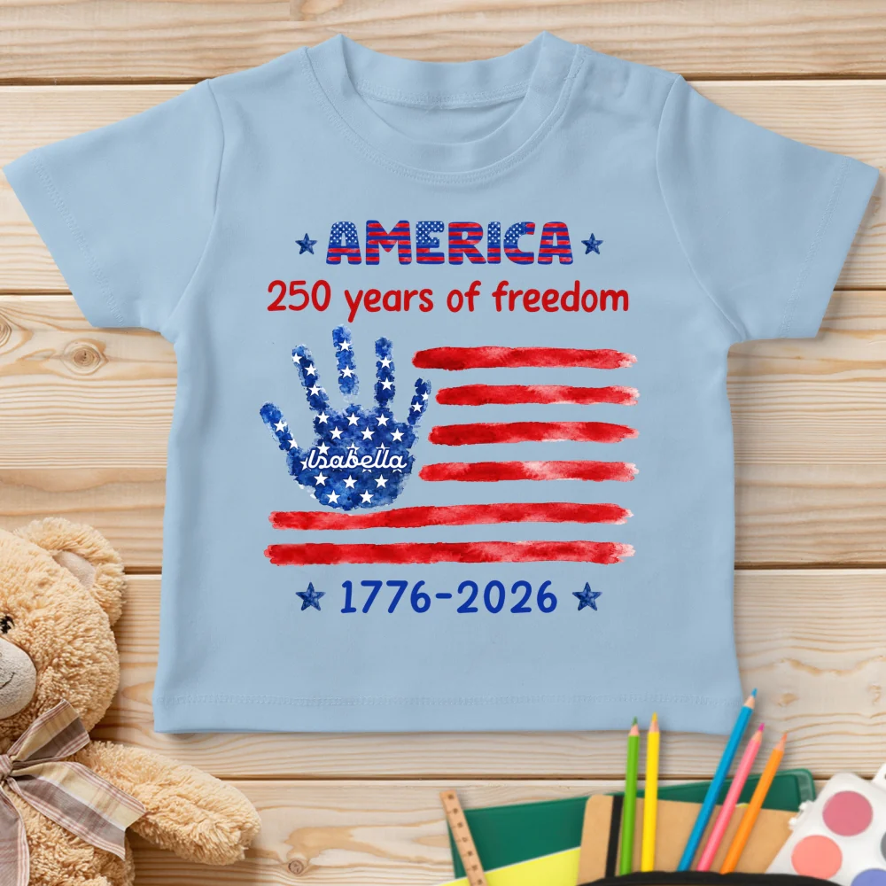 Happy 250 America - Personalized Custom Youth T-shirt - Image 7