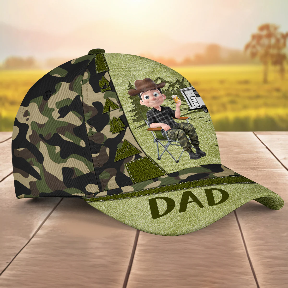 Happy Camper - Personalized Custom Classic Cap - Image 4