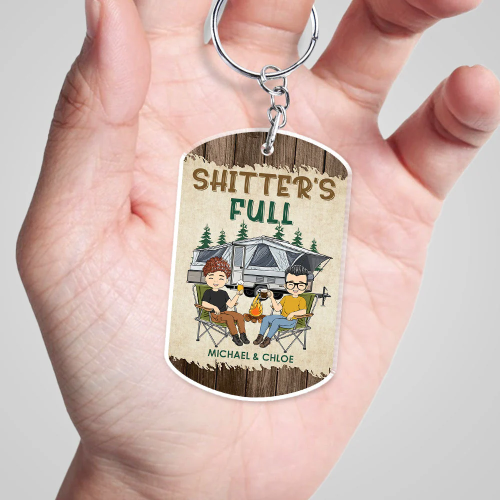 Happy Campers - Personalized Custom Acrylic Keychain - Image 5