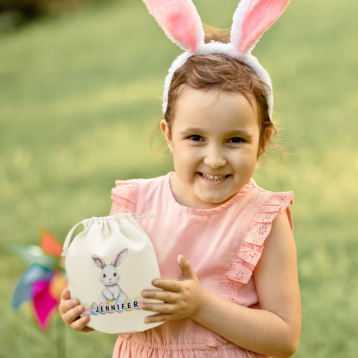 Happy Easter - Personalized Custom Favor Bag - Image 2