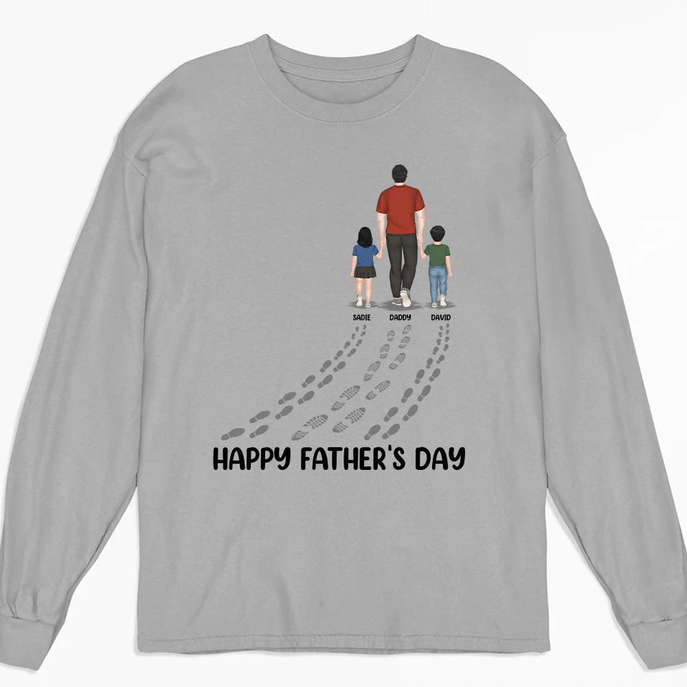 Happy Fathers Day Best Dad Ever Version 2 - Personalized Custom Shirt - Image 5
