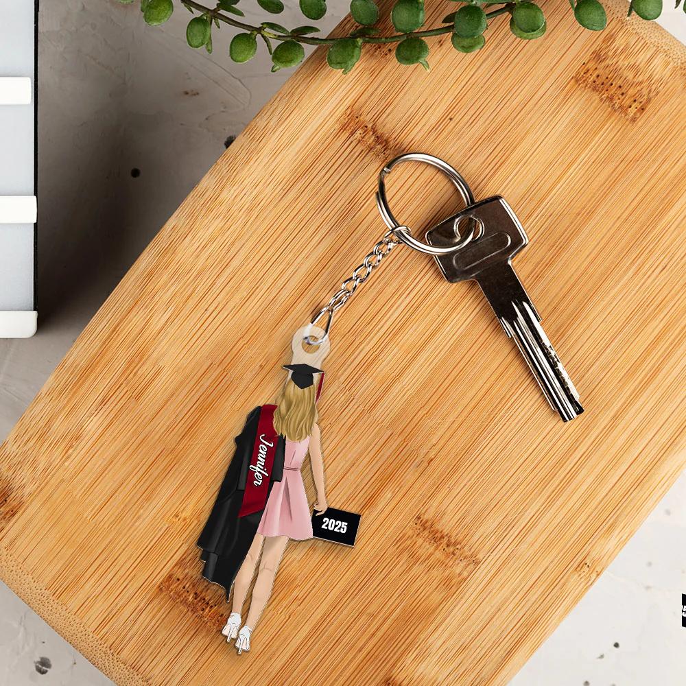 Happy Graduation 2025 - Personalized Custom Acrylic Keychain - Image 2