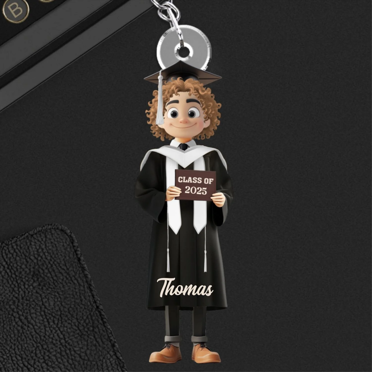 Happy Graduation My Friends - Personalized Custom Acrylic Keychain - Image 6