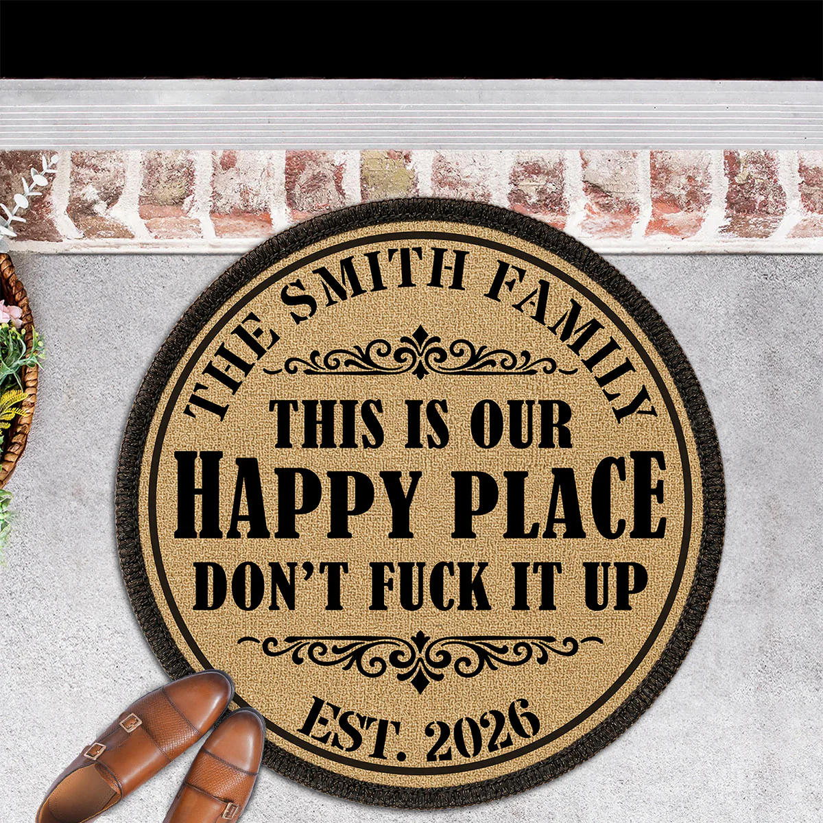 Happy Place - Personalized Custom Doormat - Image 6