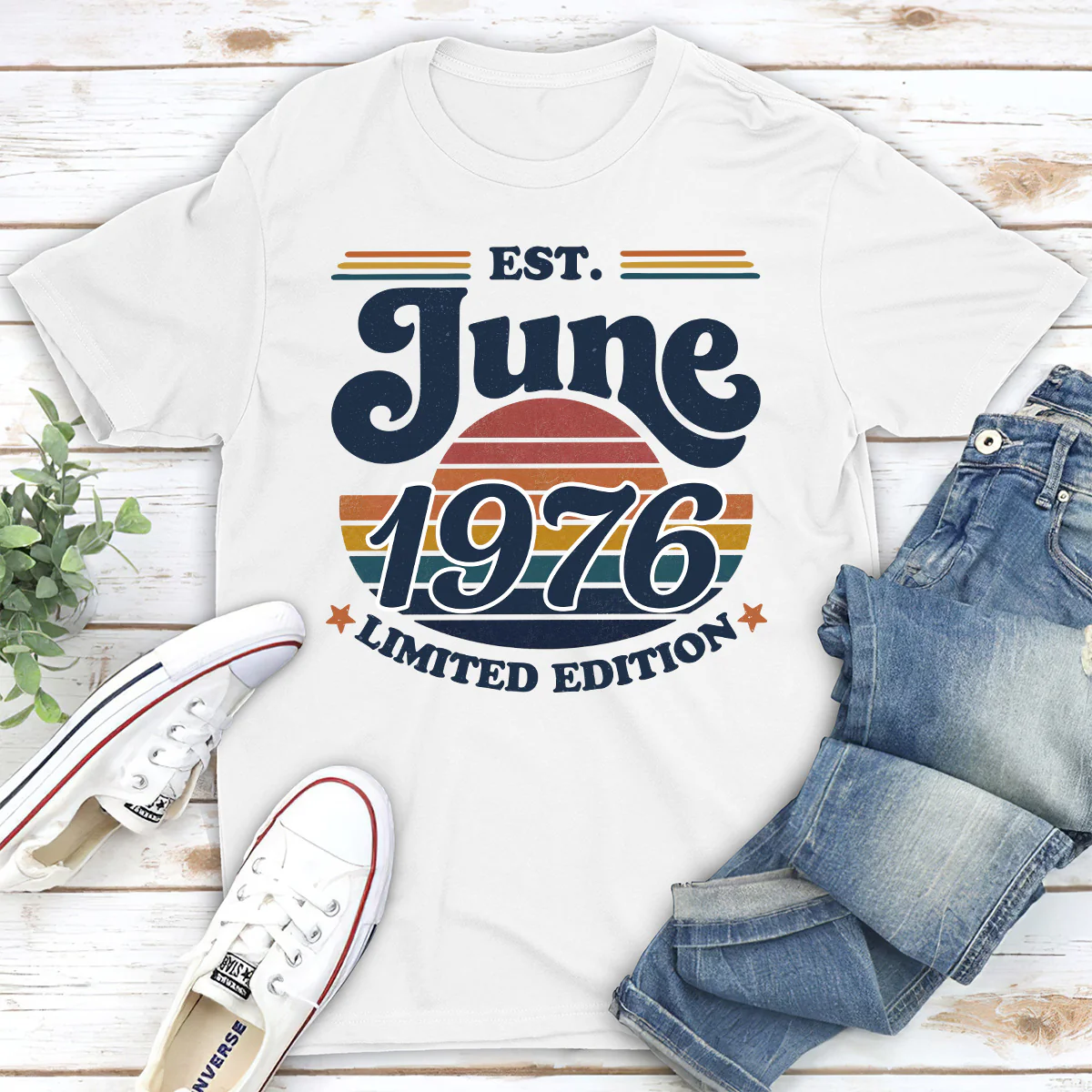 Happy The Date Of Birth - Personalized Custom Shirt - Image 2