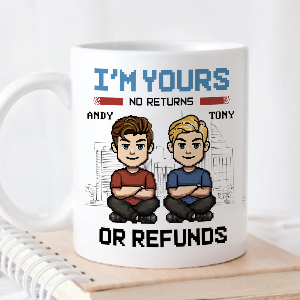 Happy To Be With You - Personalized Custom Coffee Mug - Image 2