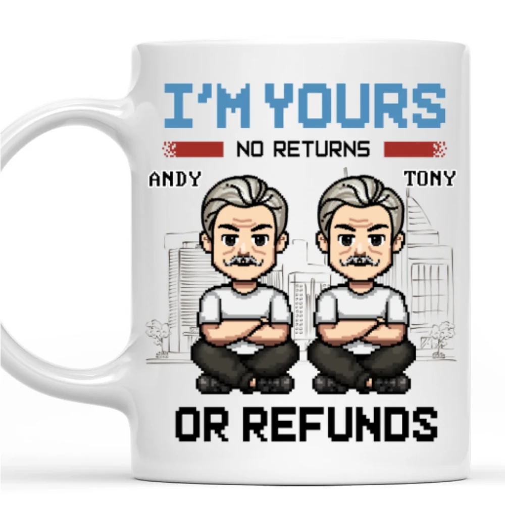 Happy To Be With You - Personalized Custom Coffee Mug - Image 6
