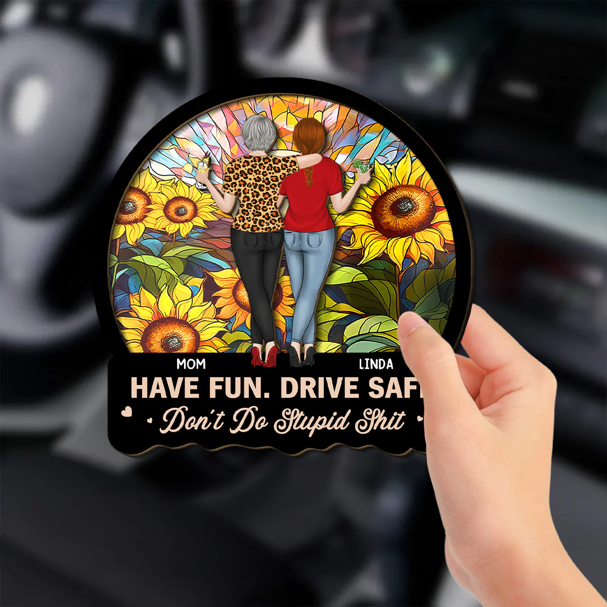 Have Fun Drive Safe Teens - Personalized Custom Car Visor Clip - Image 3