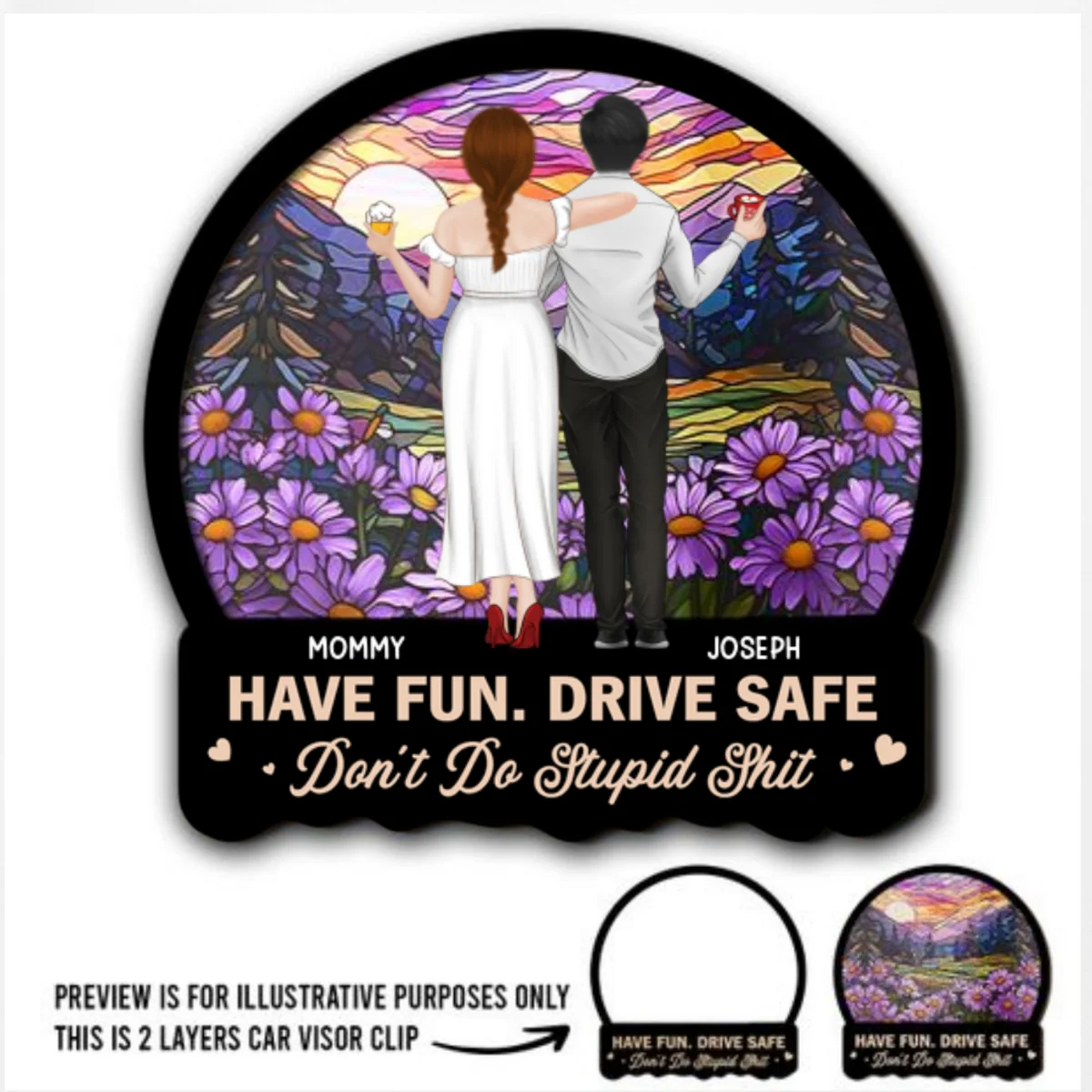 Have Fun Drive Safe Teens - Personalized Custom Car Visor Clip - Image 6