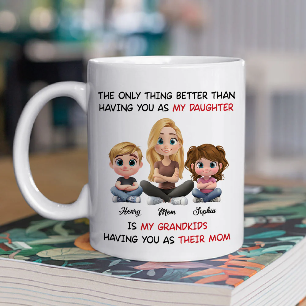 Having You As My Daughter - Personalized Custom Coffee Mug - Image 2