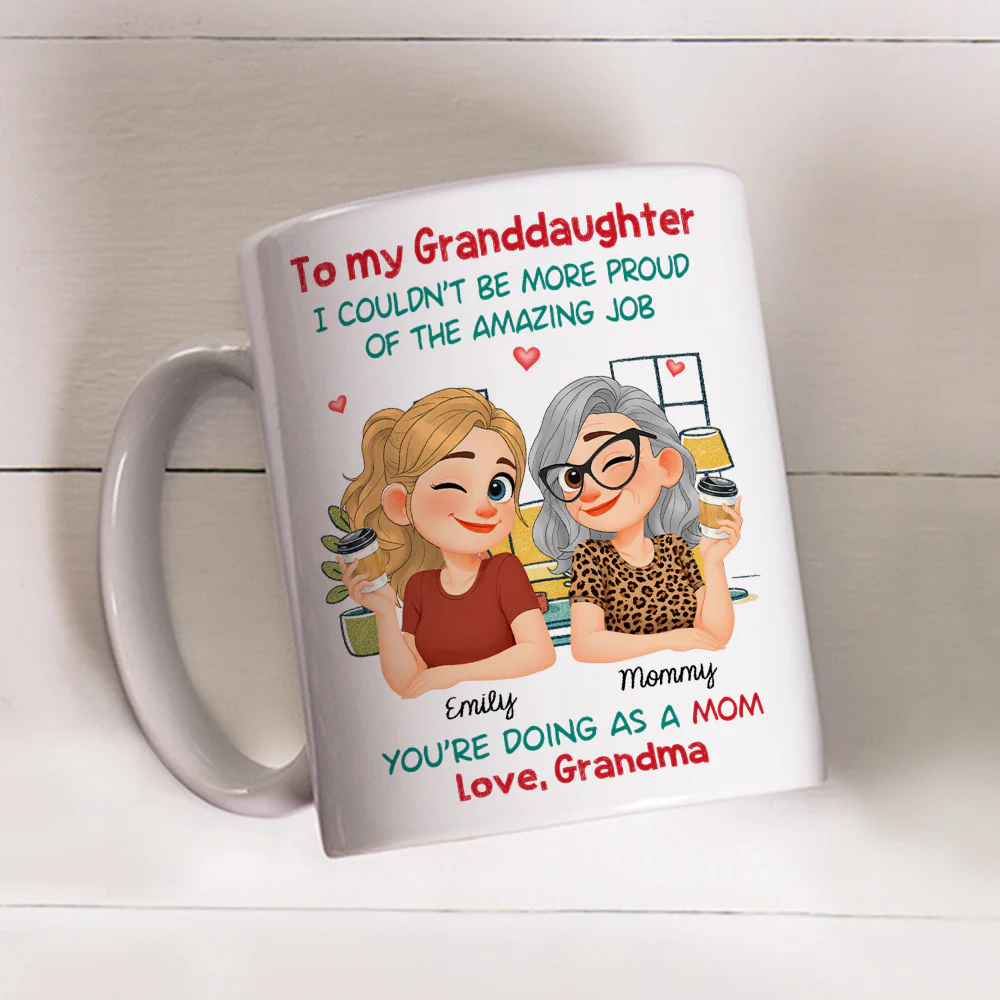 Having You As My Mom Ver 2 - Personalized Custom Coffee Mug - Image 3