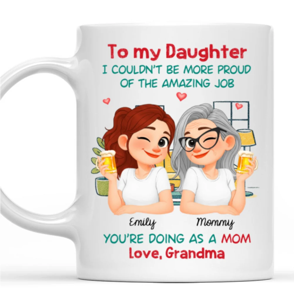 Having You As My Mom Ver 2 - Personalized Custom Coffee Mug - Image 7