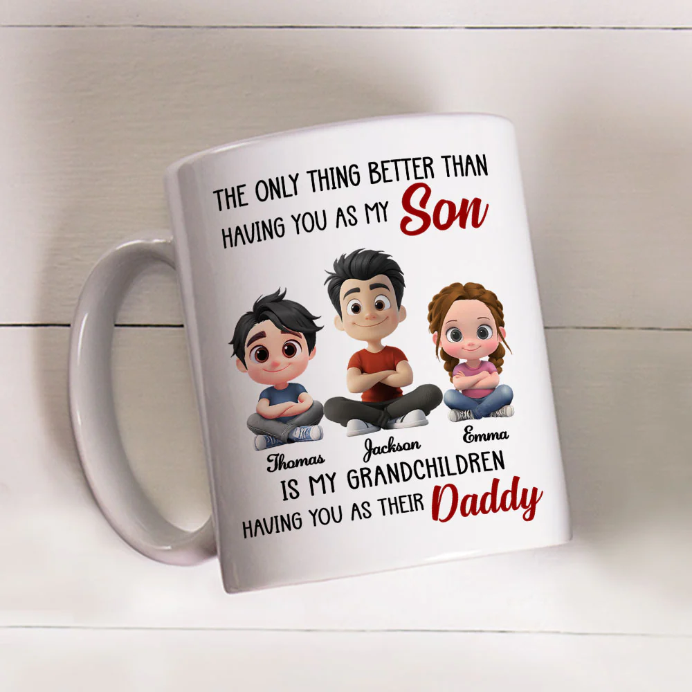 Having You As My Son 2 - Personalized Custom Coffee Mug - Image 3