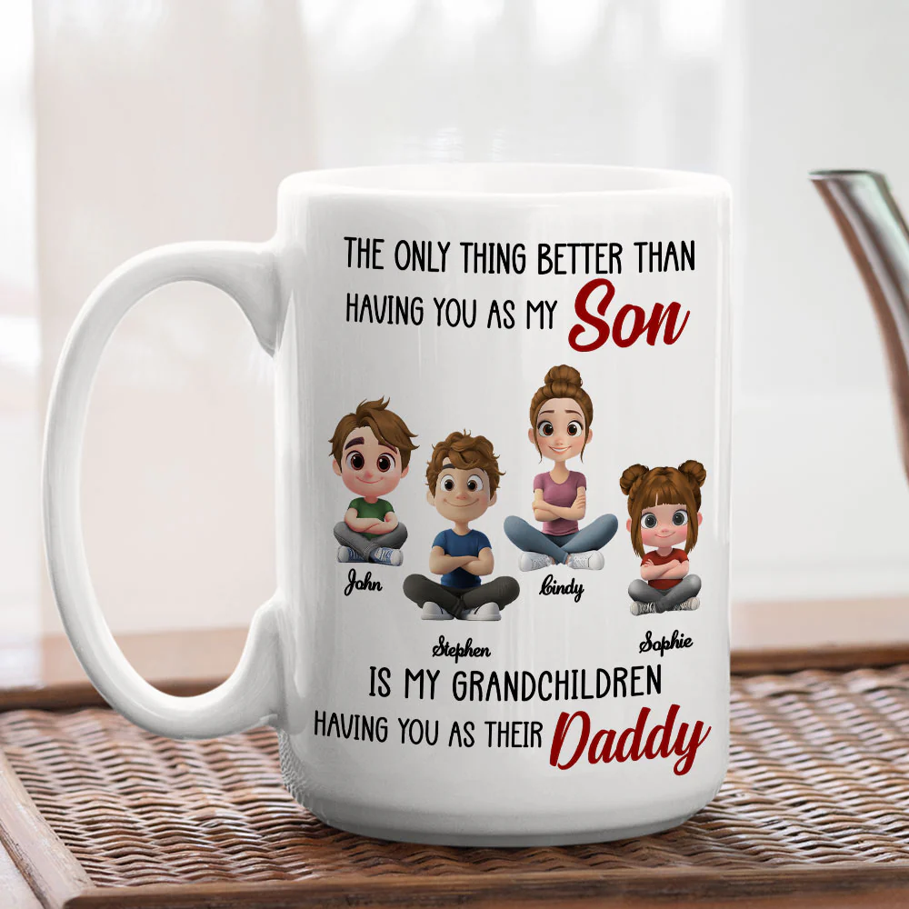Having You As My Son 2 - Personalized Custom Coffee Mug - Image 4