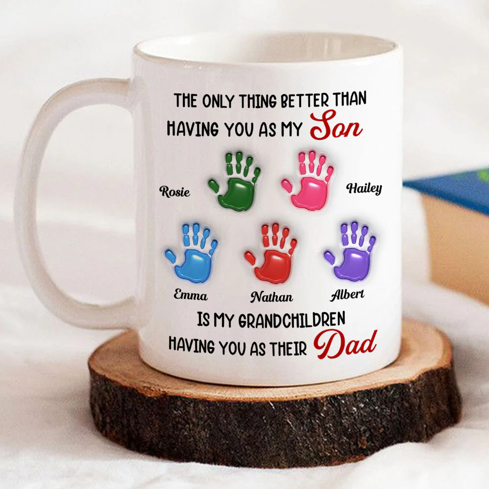 Having You As My Son - Personalized Custom 3D Inflated Effect Mug - Image 3