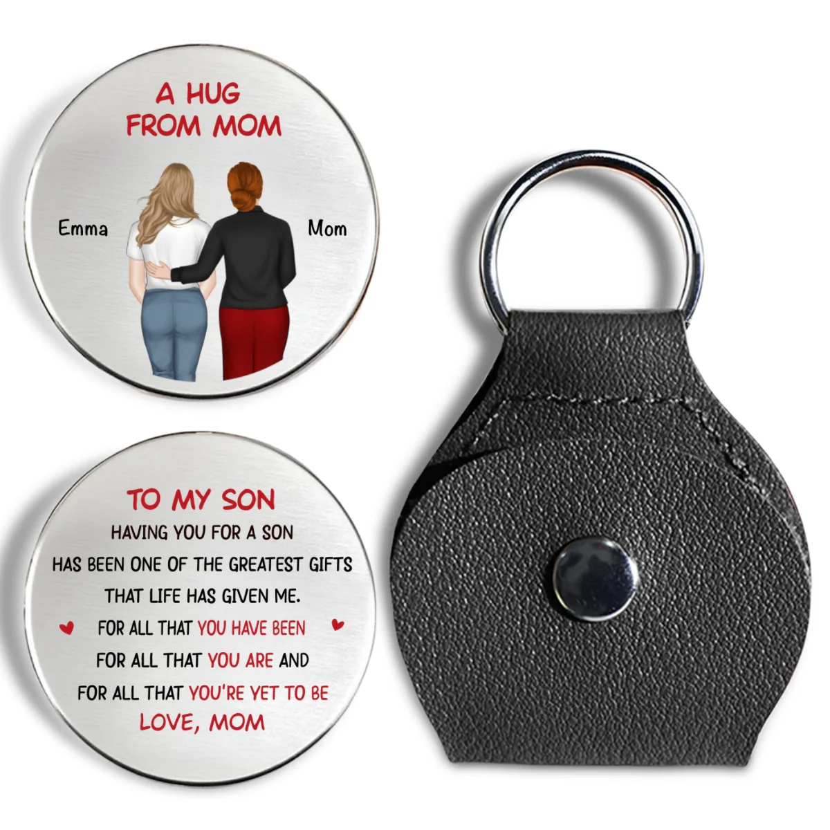 Having You For A Son Daughter - Personalized Custom Pocket Hug - Image 7