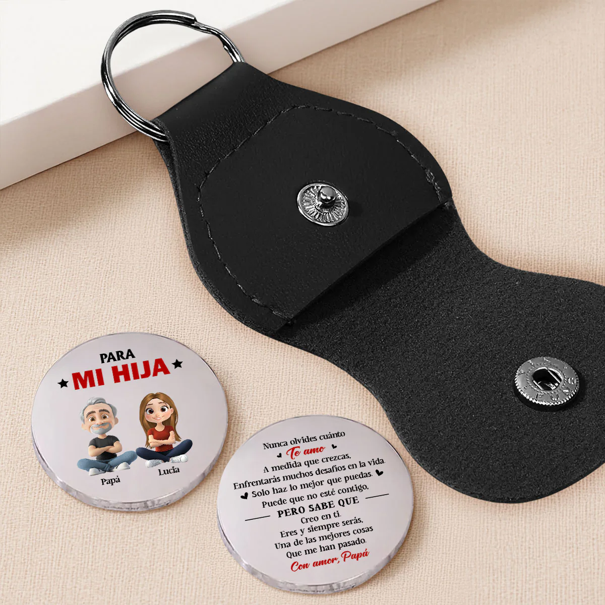 Haz Lo Mejor Que Puedas Hija - Abrazo De Bolsillo Personalizado - Image 2