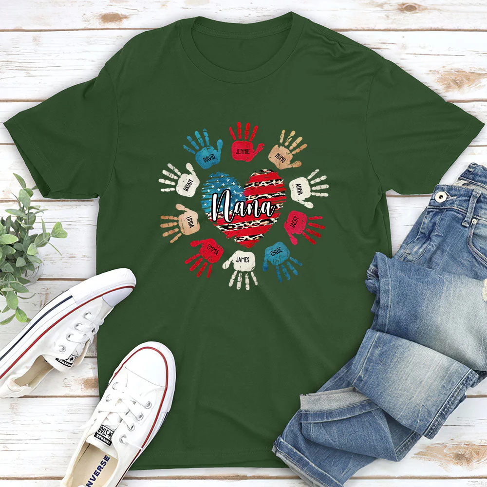 Heart And Hands - Personalized Custom Unisex T-shirt - Image 5
