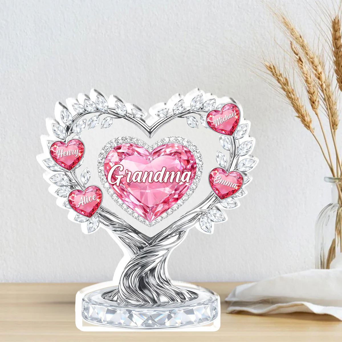 Heart Of Love - Personalized Custom Acrylic Plaque - Image 3