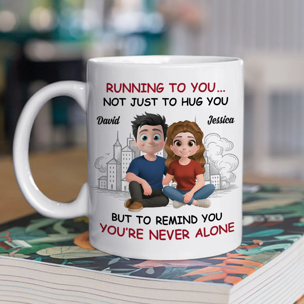 Heart Runs Home To You - Personalized Custom Coffee Mug - Image 3