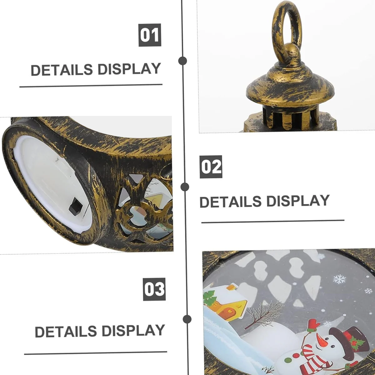 Here With You - Personalized Custom 3D Effect Christmas Lantern - Image 3