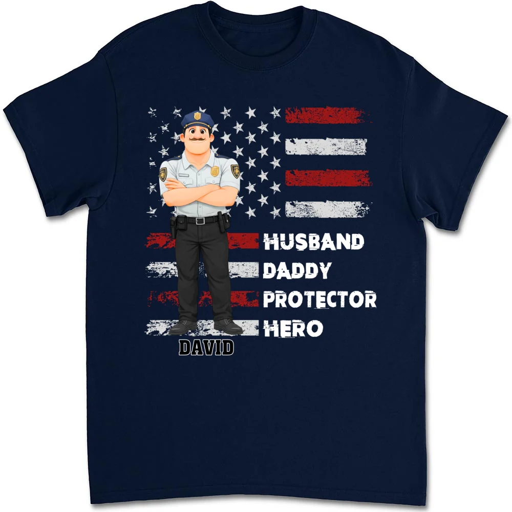 Hero At Work Home Too- Personalized Custom Shirt - Image 9