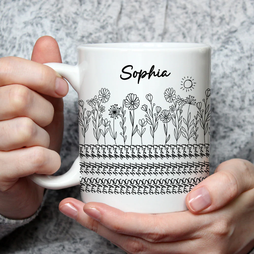 Hidden Message - Personalized Custom Coffee Mug - Image 2